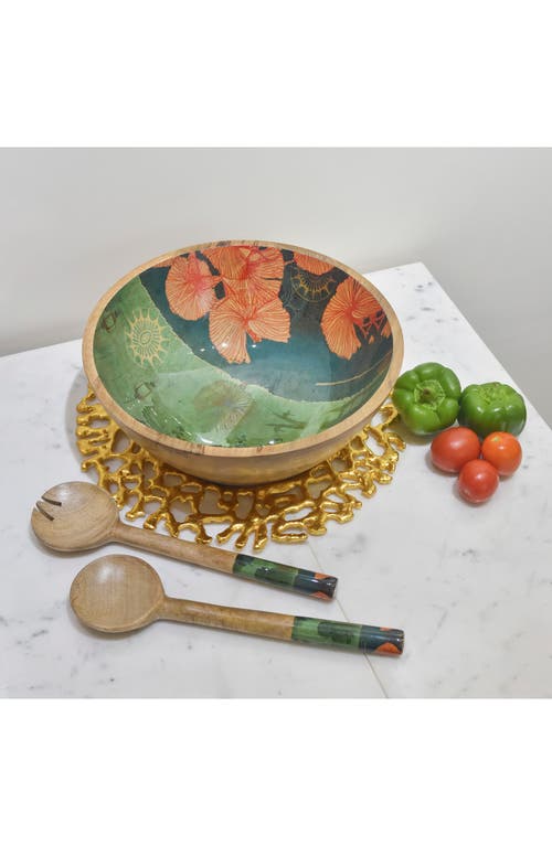 Tiramisu Spring Bloom 3-piece Salad Set In Green