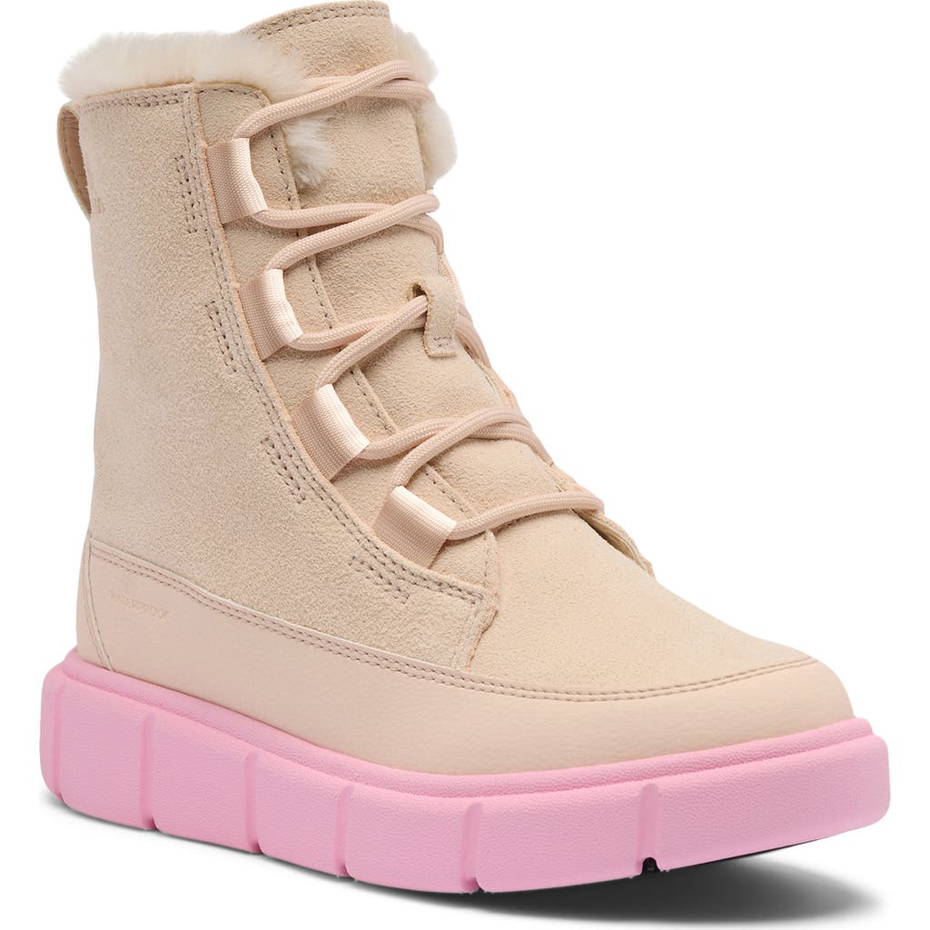 Sorel Kids' Explorer Iii Waterproof Boot In Neutral