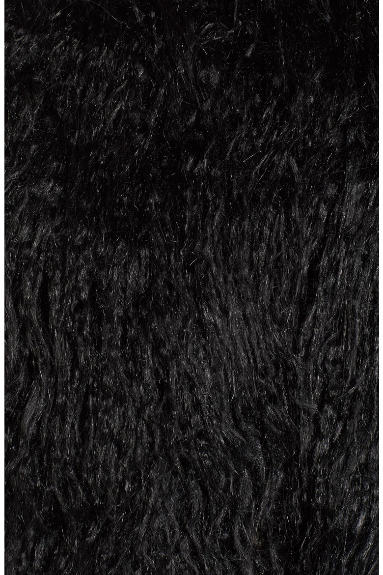 Faux Fur Vest, Alternate, color, BLACK COMBO