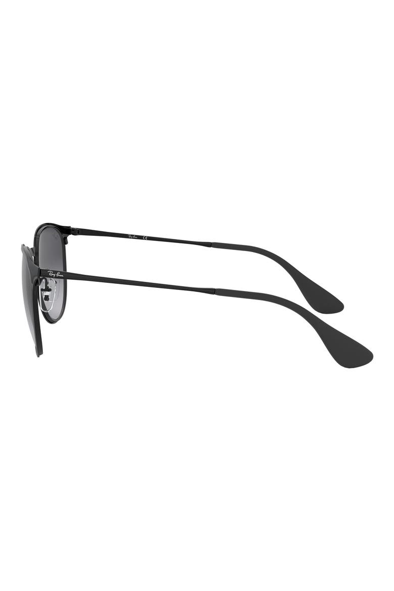 Erika 54mm Round Sunglasses, Alternate, color, BLACK