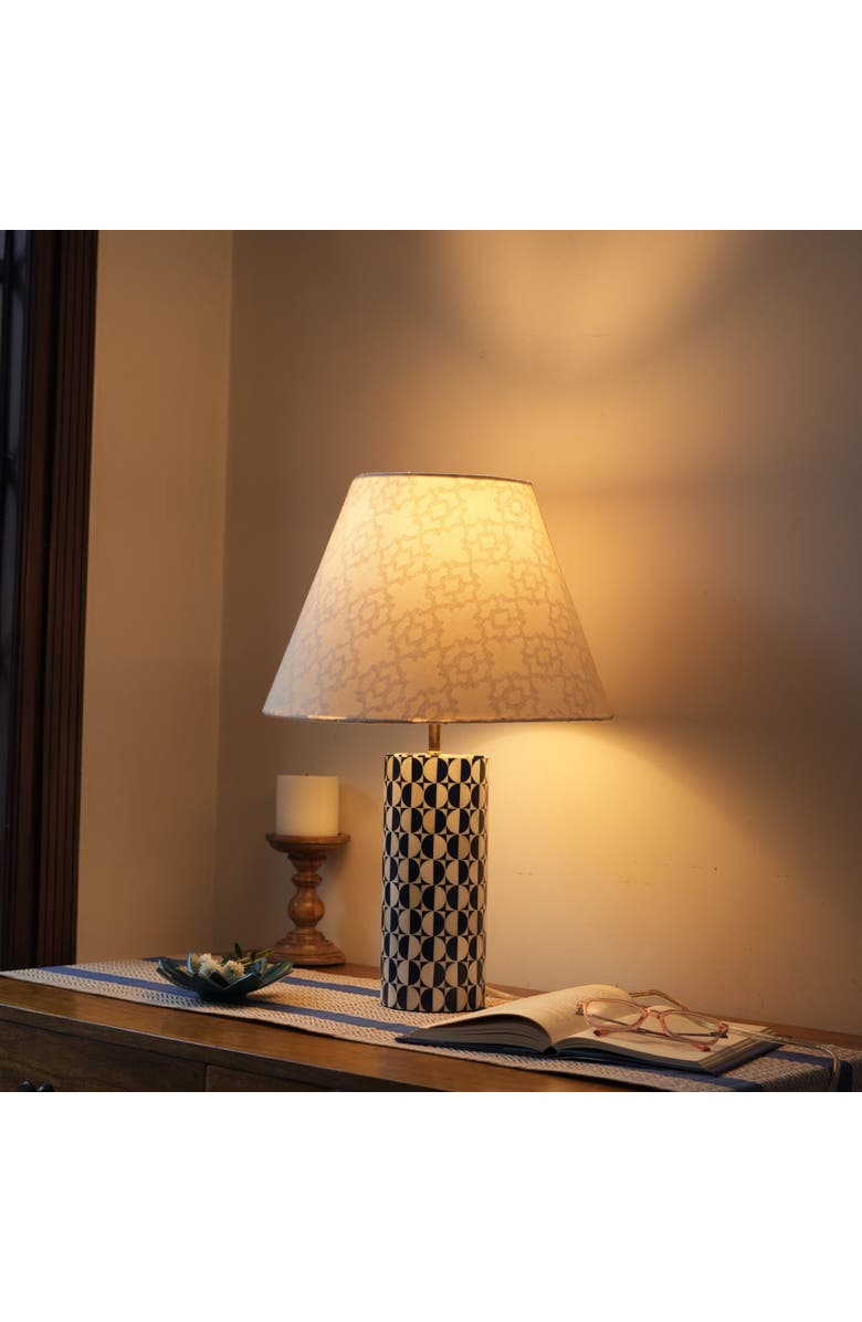 Mela Artisans Geo Inlay Blue Table Lamp, Alternate, color, Blue