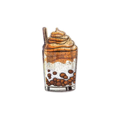 Brown Sugar Boba Claw Clip