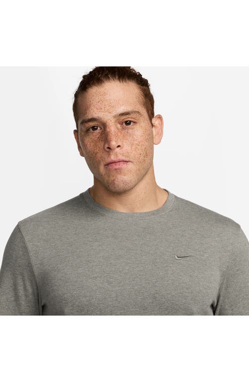 Nike Primary Training Dri-fit Short Sleeve T-shirt In Light Army/heather