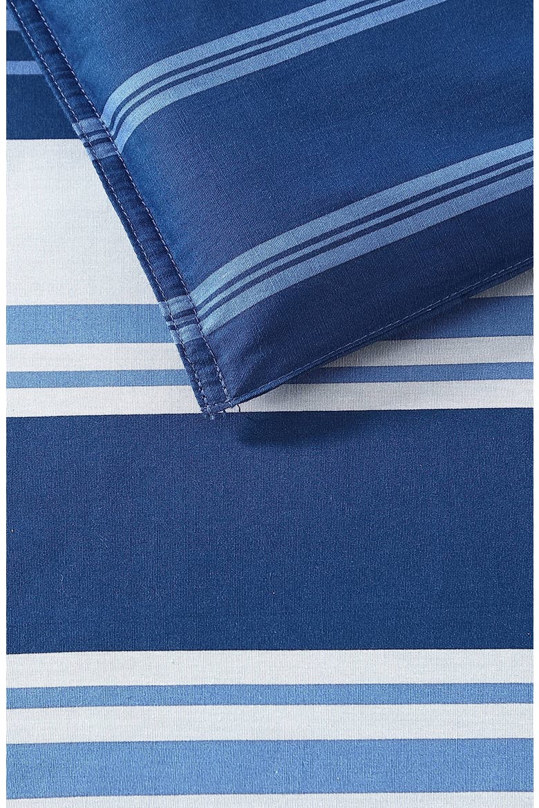 Lakeview Stripe Comforter & Sham Set, Alternate, color, GREY/ BLUE