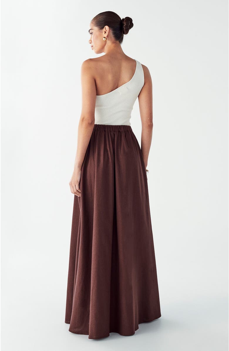 WILLA Isla Maxi Skirt, Alternate, color, Chocolate