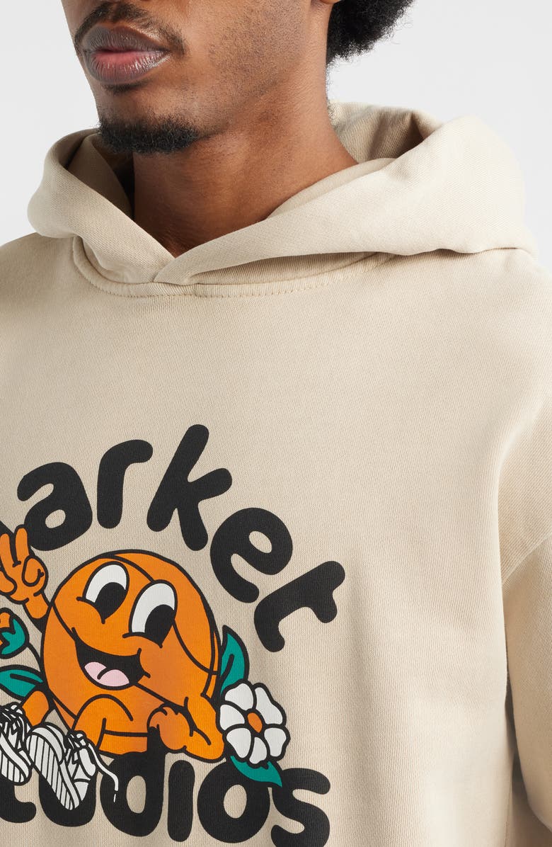 MARKET Chill In The Net Cotton Blend Graphic Hoodie, Alternate, color, Natural