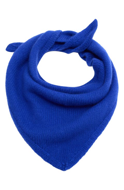 Wool & Cashmere Blend Triangular Scarf