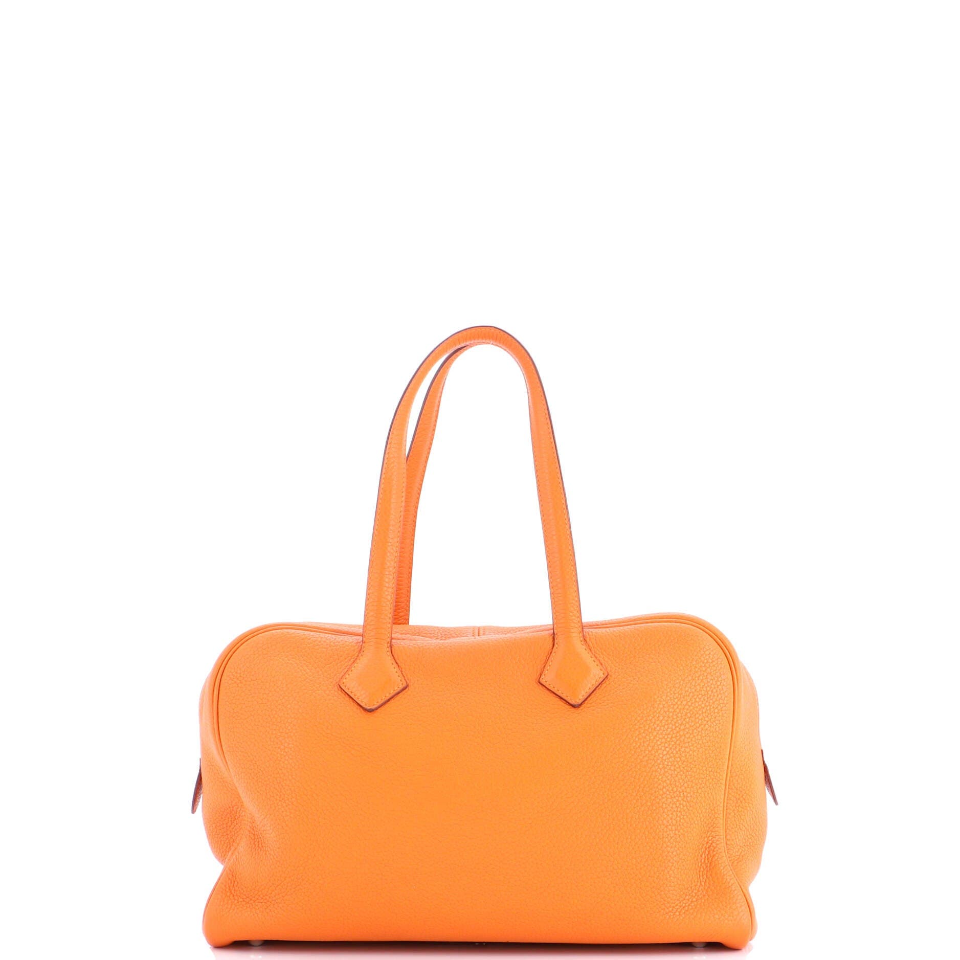 Pre-Owned Hermes Victoria II Bag Clemence 35, Alternate, color, Orange H