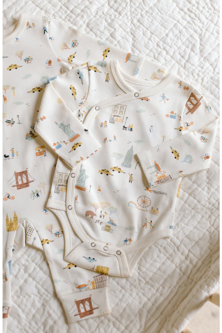 Long Sleeve Organic Cotton Bodysuit, Alternate, color, EXPLORE NEW YORK