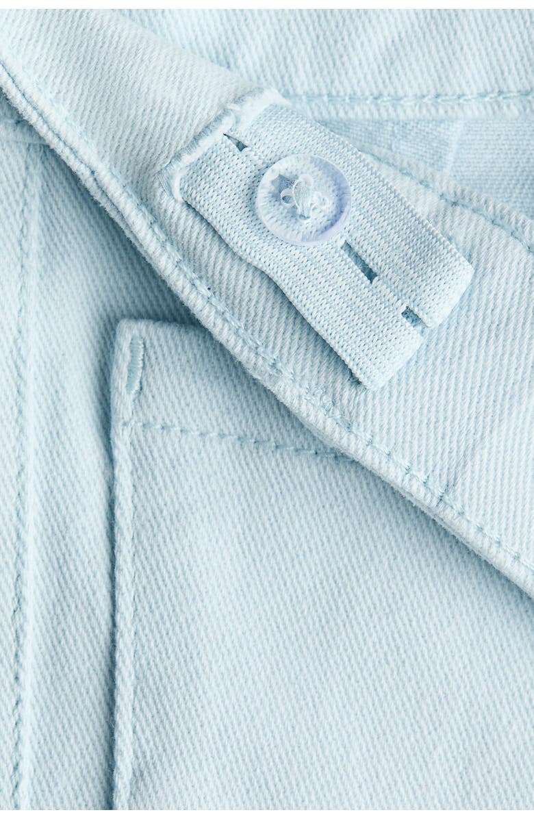 H&M Flared Twill Trousers, Alternate, color, Light Blue