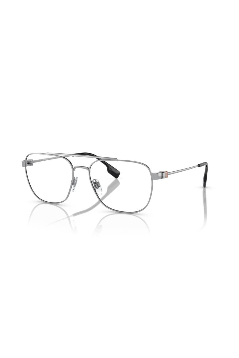 55mm Square optical glasses, Main, color, Silver