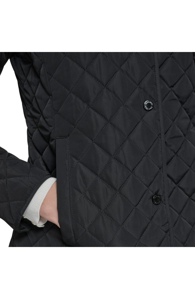 Calvin Klein Quilted Barn Jacket, Alternate, color, Black