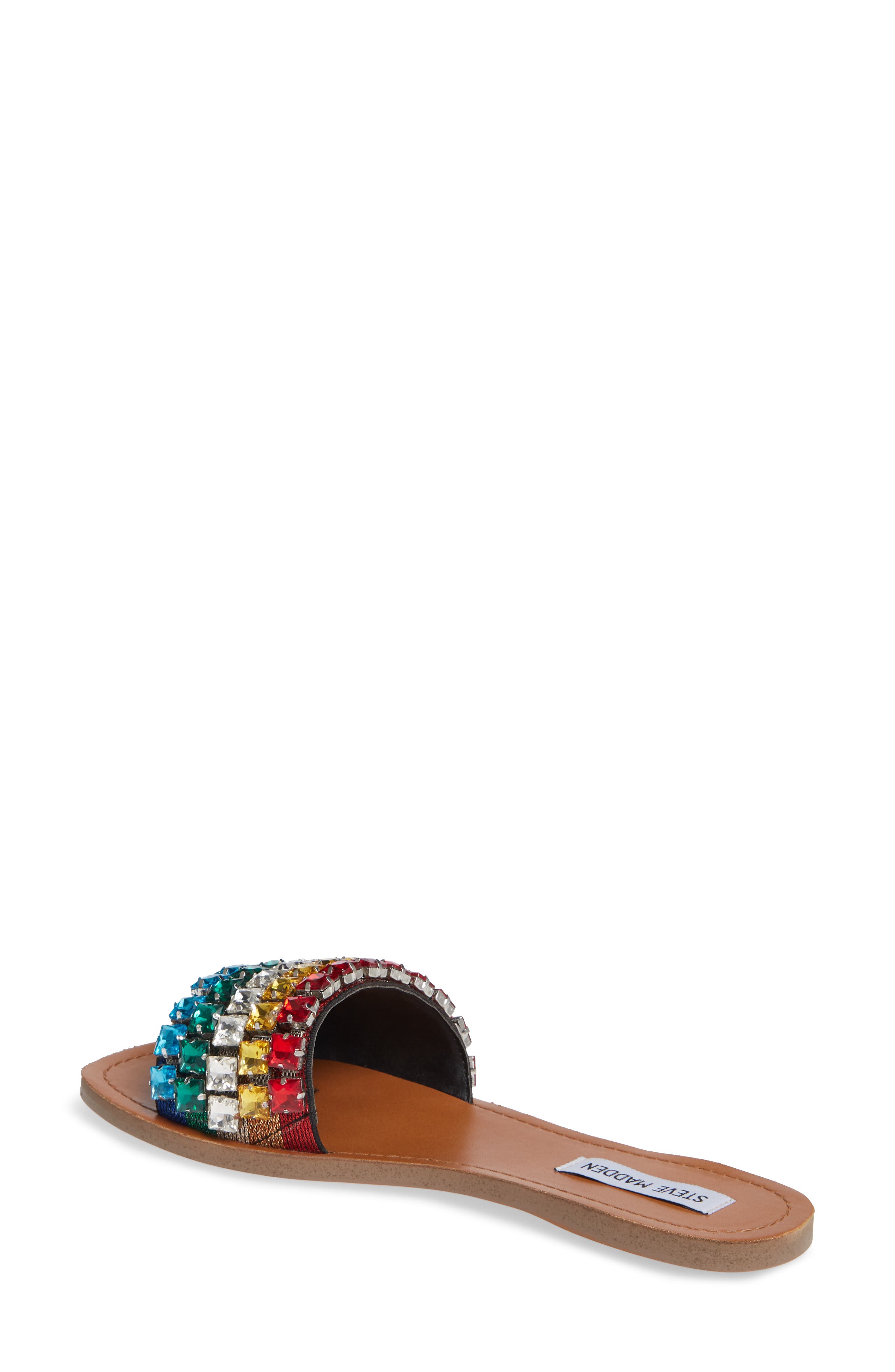 Steve Madden Serenade Crystal Embellished Slide Sandal, Alternate, color, 