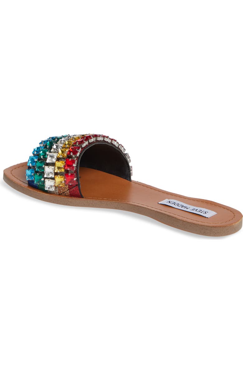 Steve Madden Serenade Crystal Embellished Slide Sandal, Alternate, color,