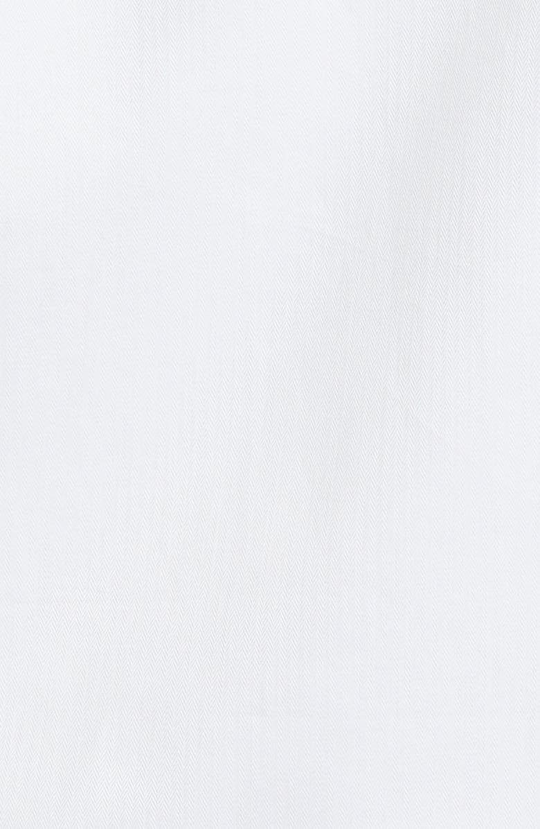 ZEGNA Microstripe Trecapi Cotton Button-Up Shirt, Alternate, color, White