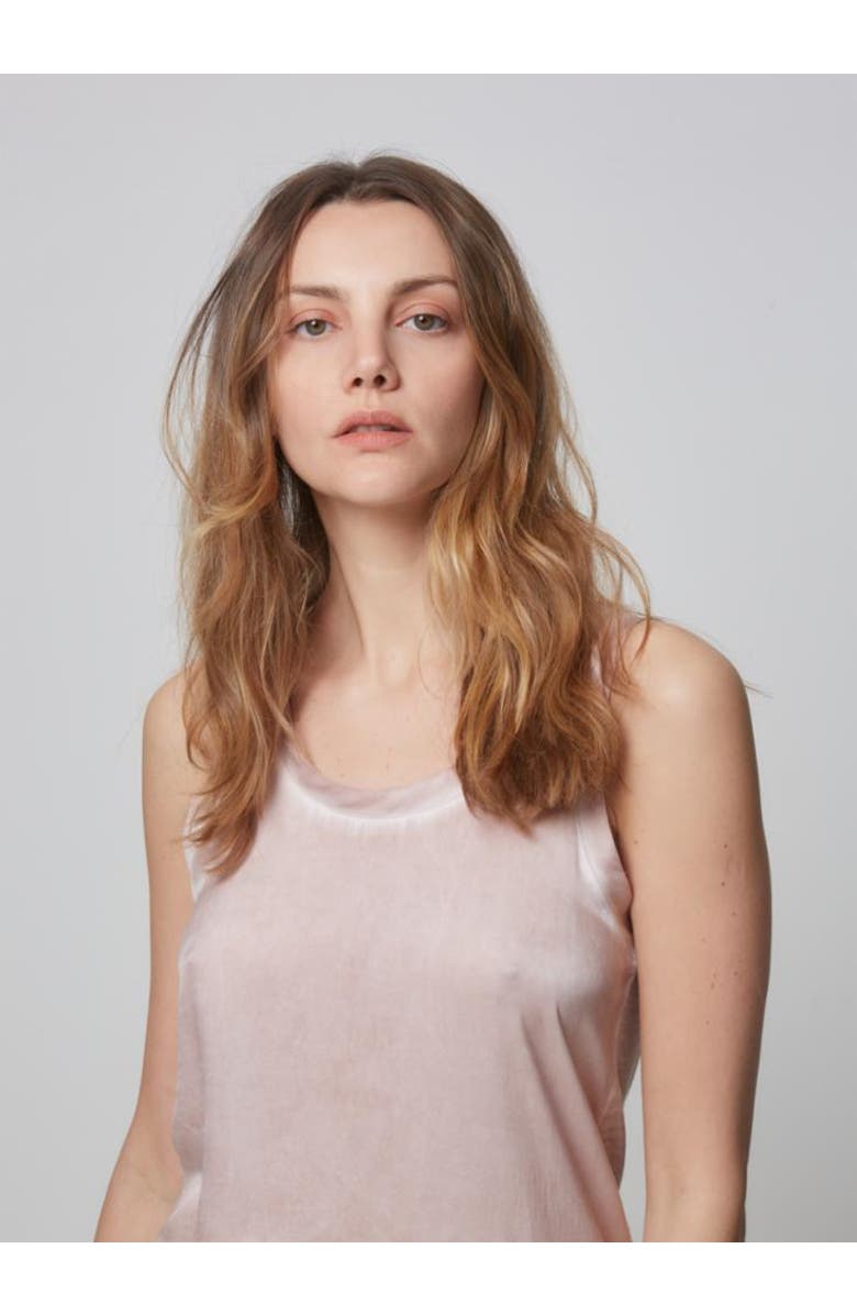 Majestic Filatures Linen Silk Hand Dye Scoopneck Tank, Alternate, color, Rose The