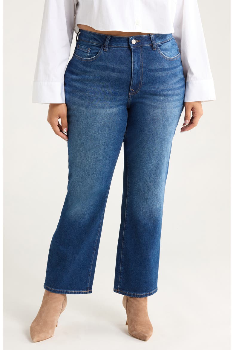 Ase Crop Straight Leg Jeans, Main, color, ROLLING RIVER