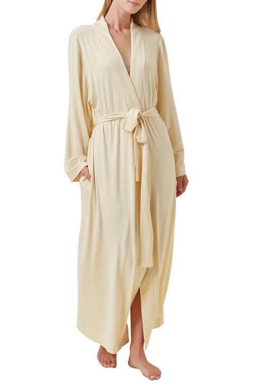 Papinelle Kate Modal Soft Maxi Robe In Neutral