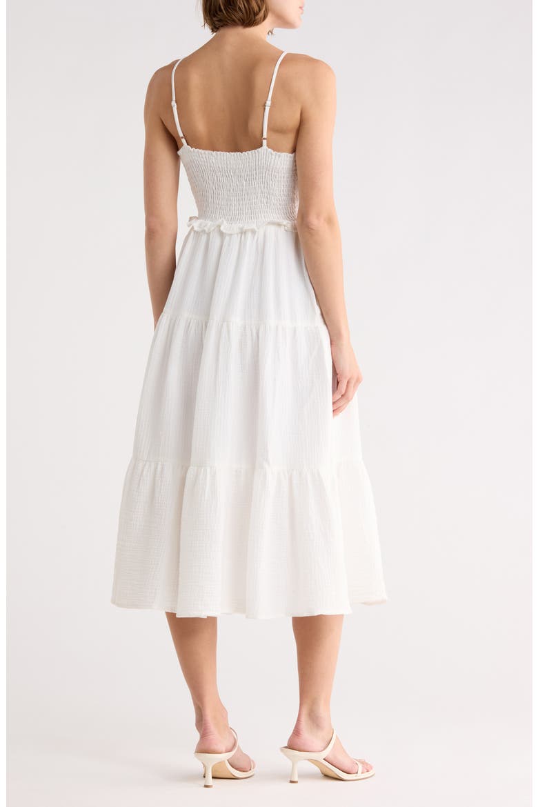 Daisy Cotton Tiered Sundress, Alternate, color, IVORY