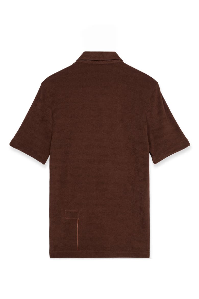 Sullivan Terry Cloth Jersey Polo, Alternate, color, Brown