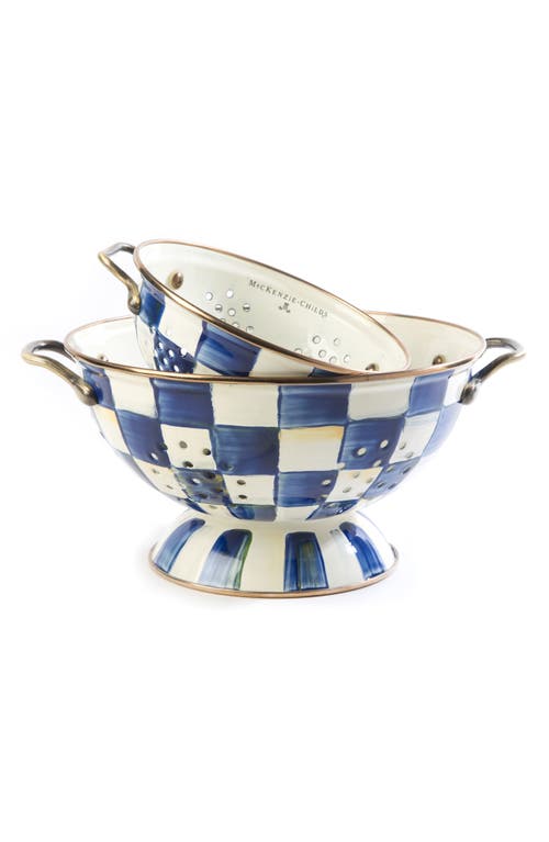 Mackenzie-childs Mackenzie Childs Royal Check Large Colander