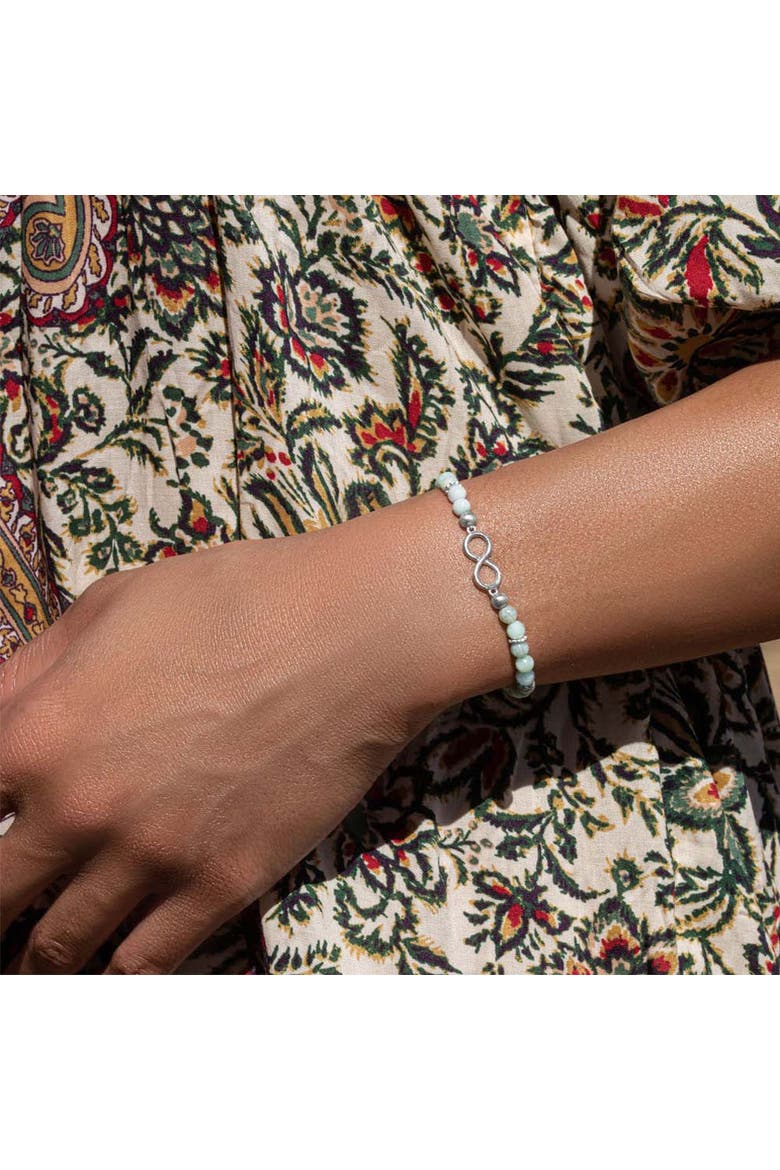 Shaman of Abundance Jade Stone Bracelet, Alternate, color, Green/silver