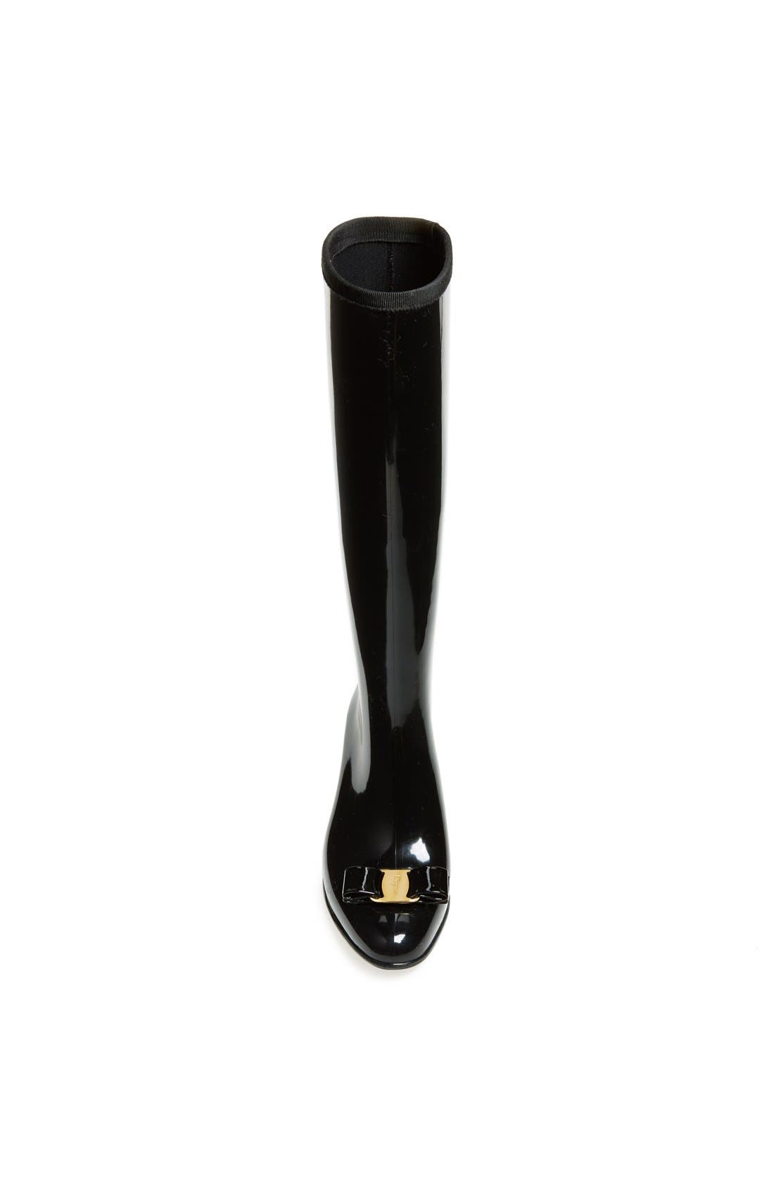 FERRAGAMO Salvatore Ferragamo 'Niper' Waterproof Rain Boot, Alternate, color, 