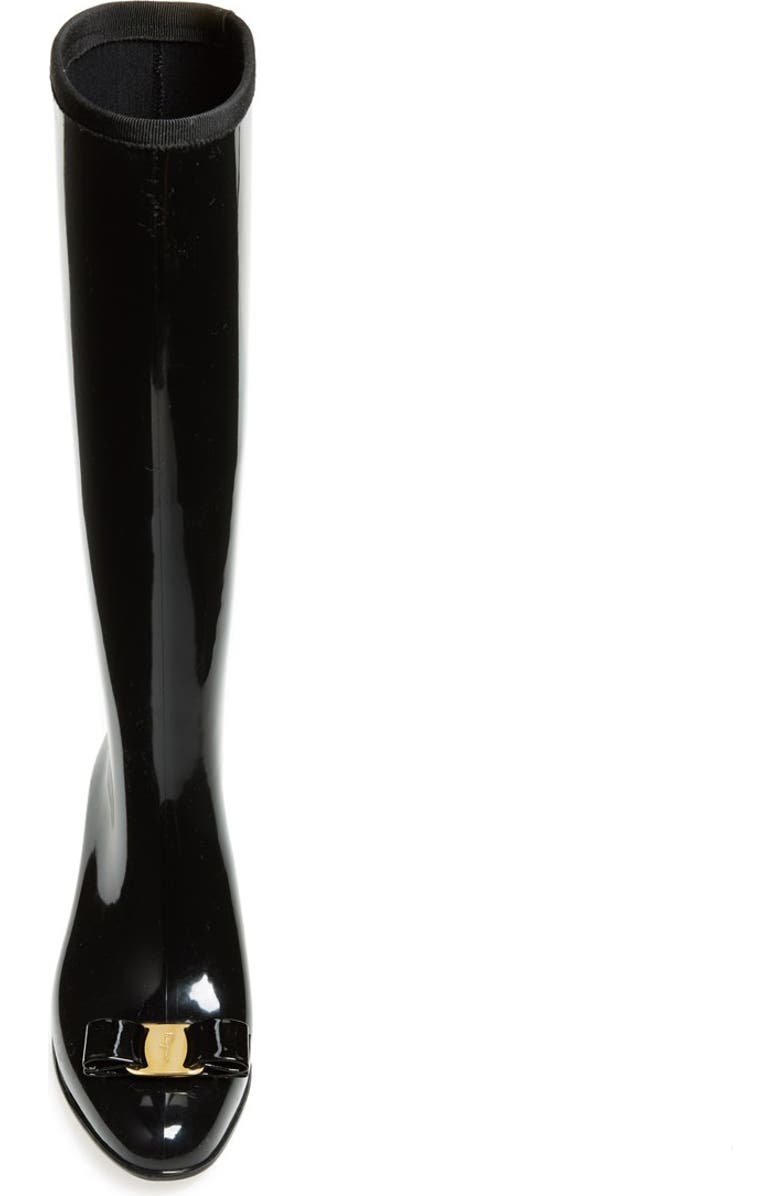 FERRAGAMO Salvatore Ferragamo 'Niper' Waterproof Rain Boot, Alternate, color,