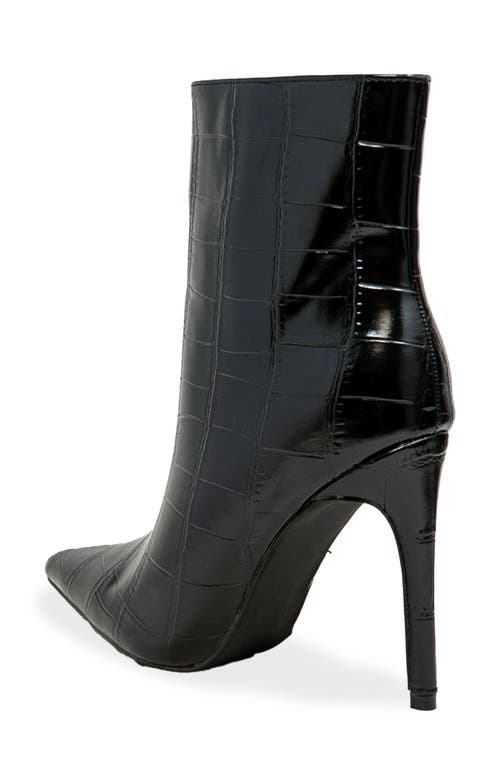 Chase & Chloe Chase And Chloe Croc Embossed Bootie In Multi