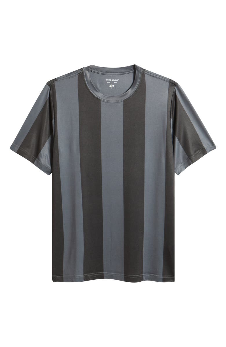 SANTO STUDIO Tempo Tech T-Shirt, Alternate, color, Black Stripe