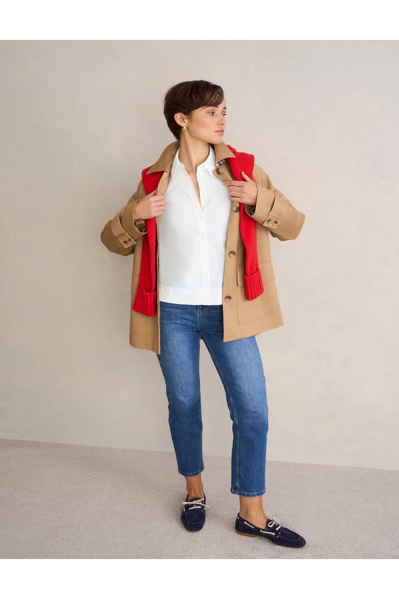 Andie Long Sleeve Button Up Shirt, Alternate, color, White