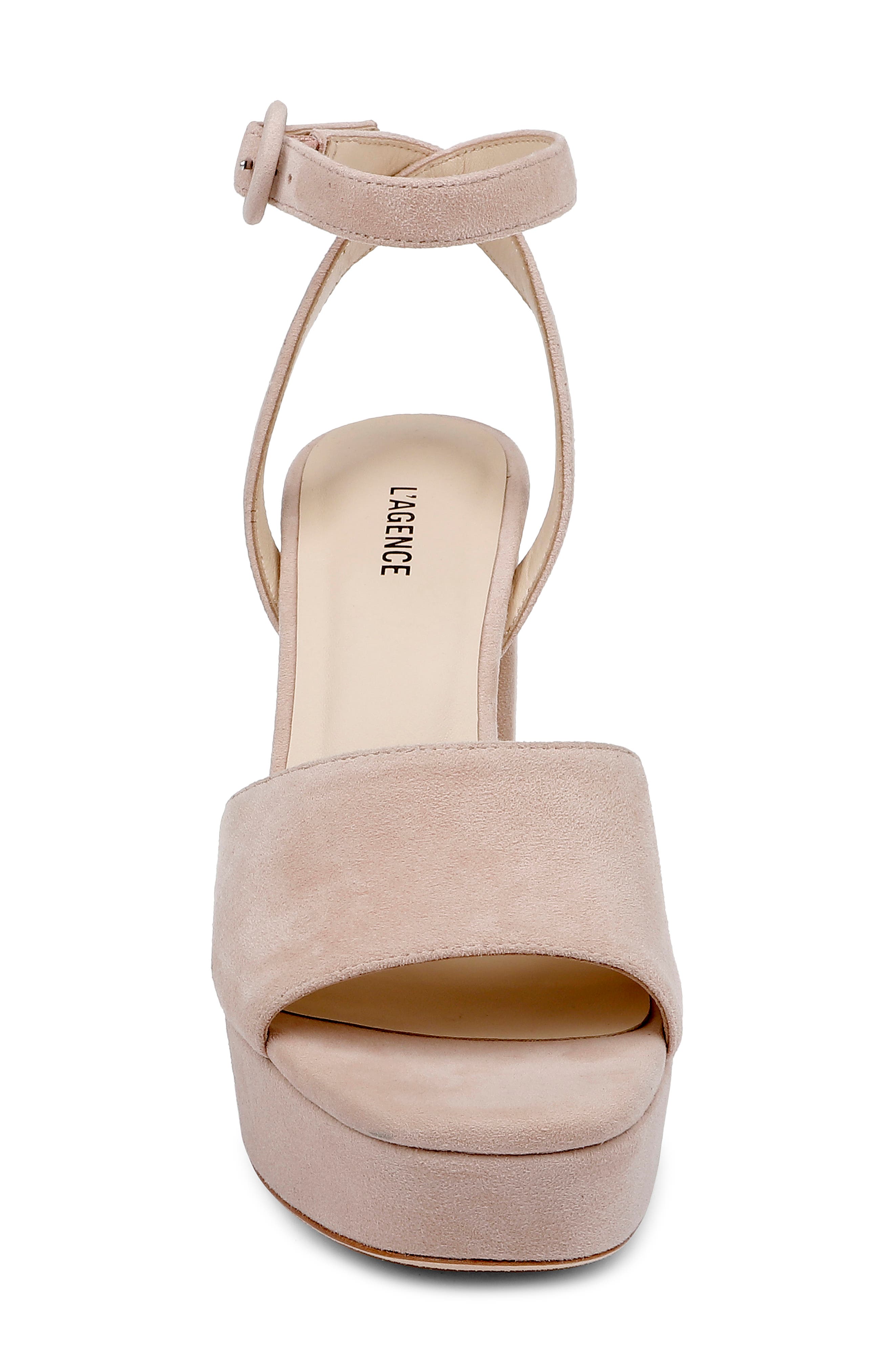 L'AGENCE Andree Ankle Strap Platform Sandal, Alternate, color, 