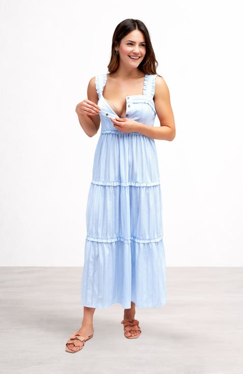 Emma Maternity & Nursing Maxi Dress