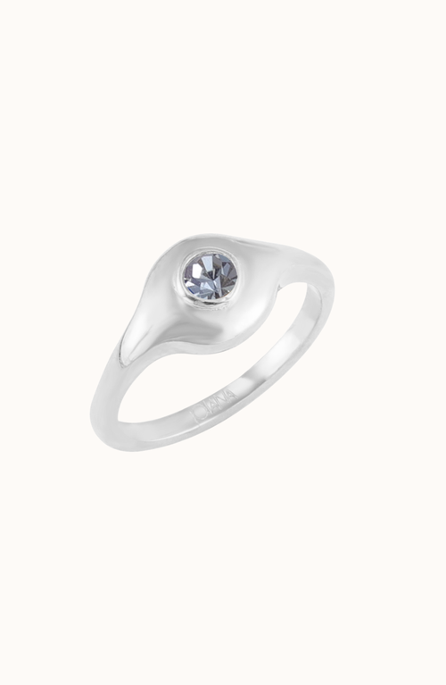Joiana Jewelry Stone Pinky Ring In Metallic