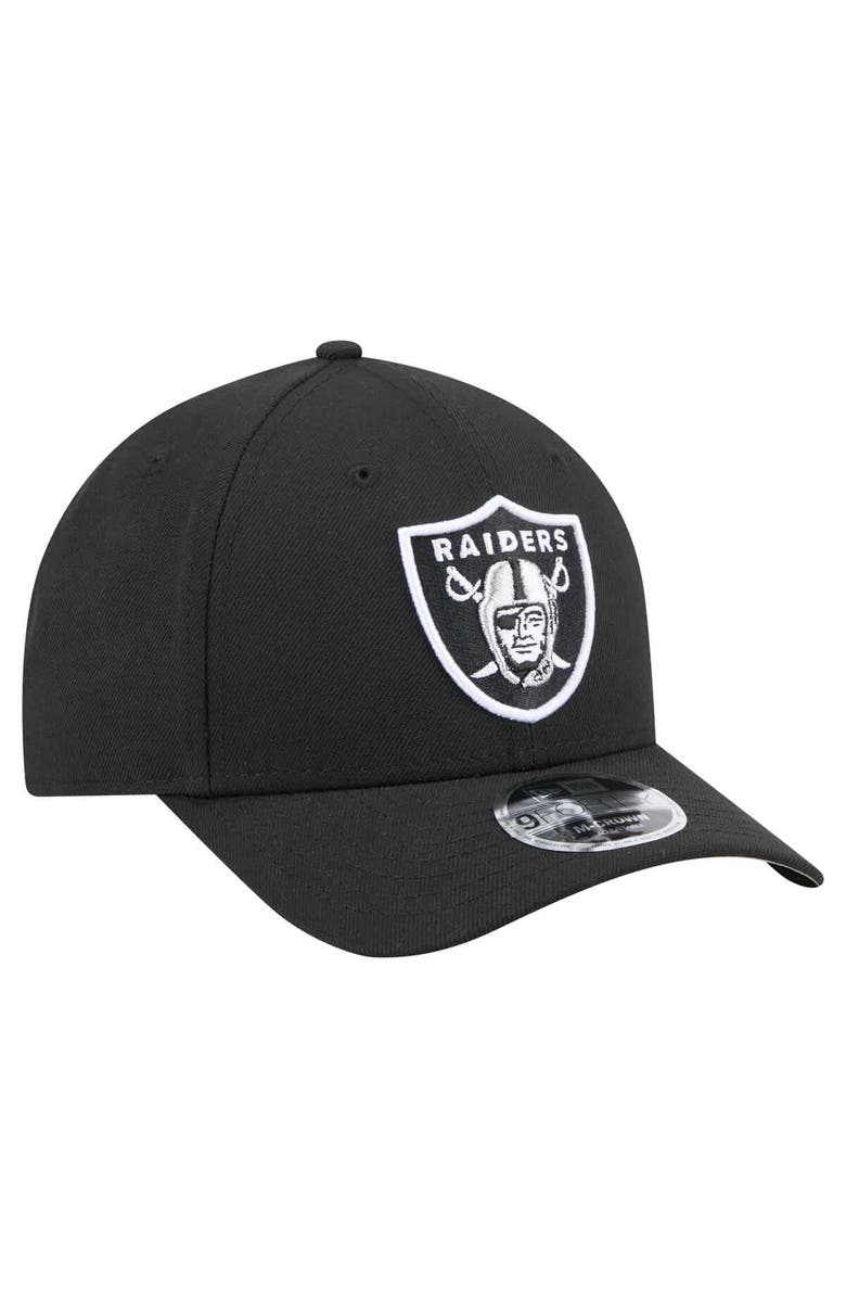 New Era Men's New Era  Black Las Vegas Raiders Team Collection 9FORTY M-Crown Adjustable Hat, Alternate, color, 