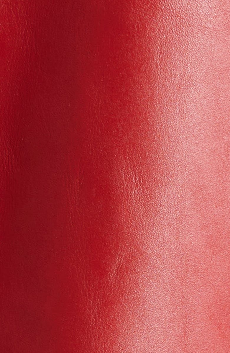 Sacai Leather Bomber Jacket, Alternate, color, 