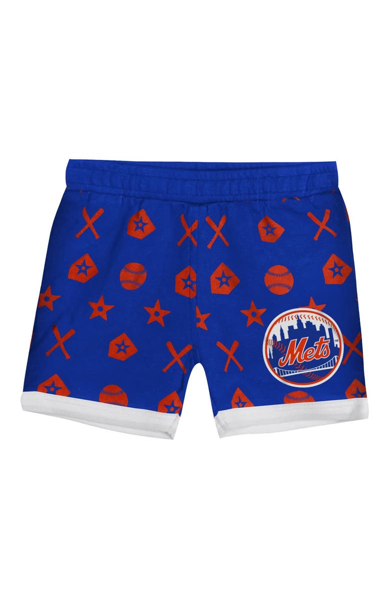 Outerstuff Infant  Blue New York Mets On Deck 2-Piece Diaper Cover Set, Alternate, color, 
