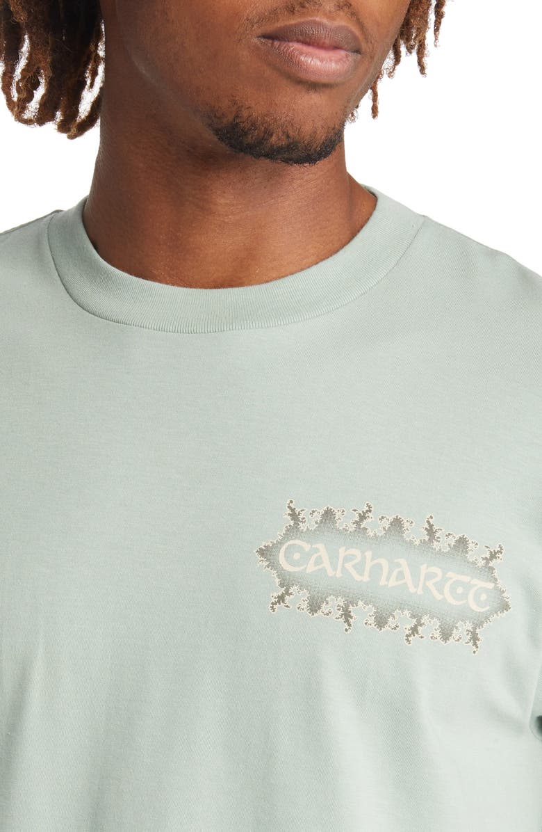 Carhartt Work In Progress Spaces Organic Cotton Graphic Tee, Alternate, color, Misty Sage