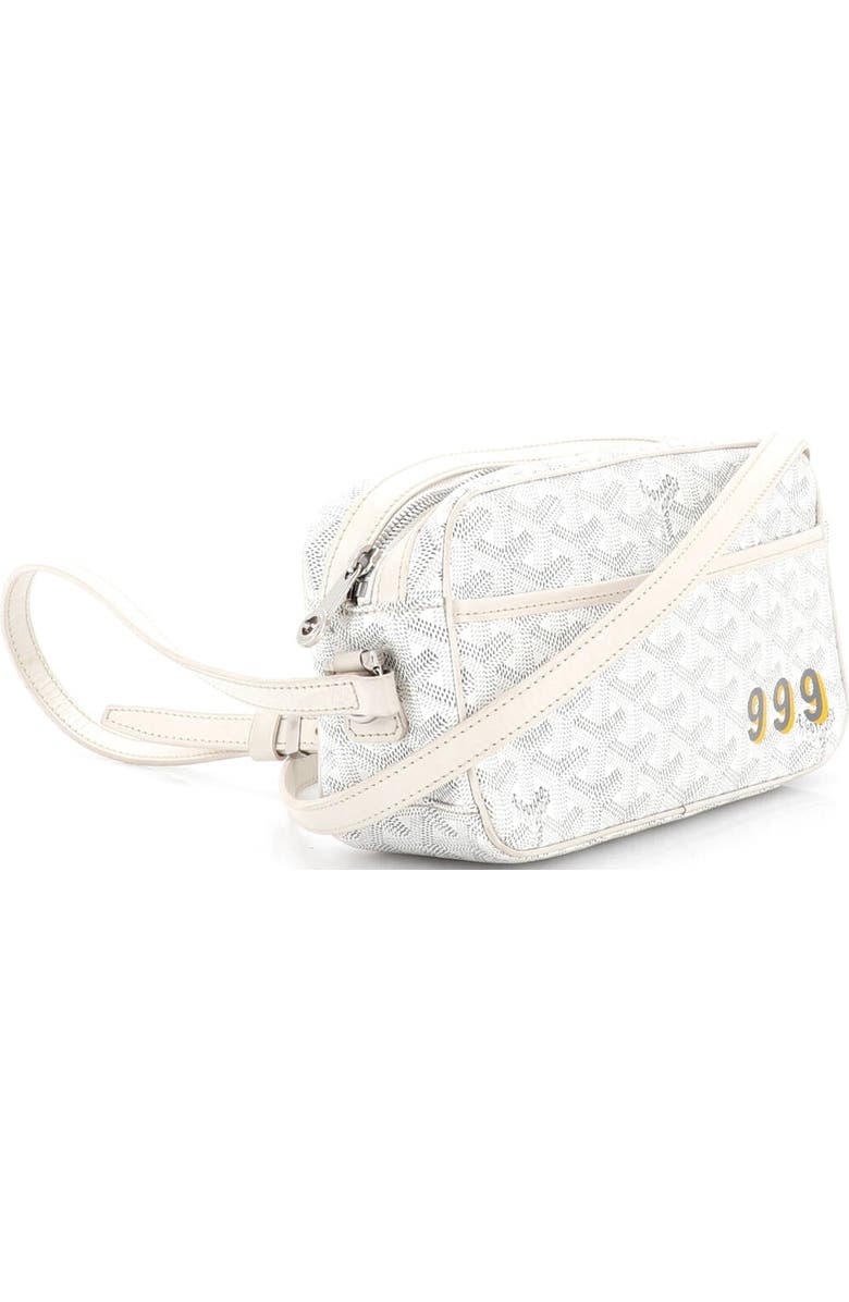 Pre-Owned Goyard Cap Vert Bag Printed Coated Canvas, Alternate, color, White