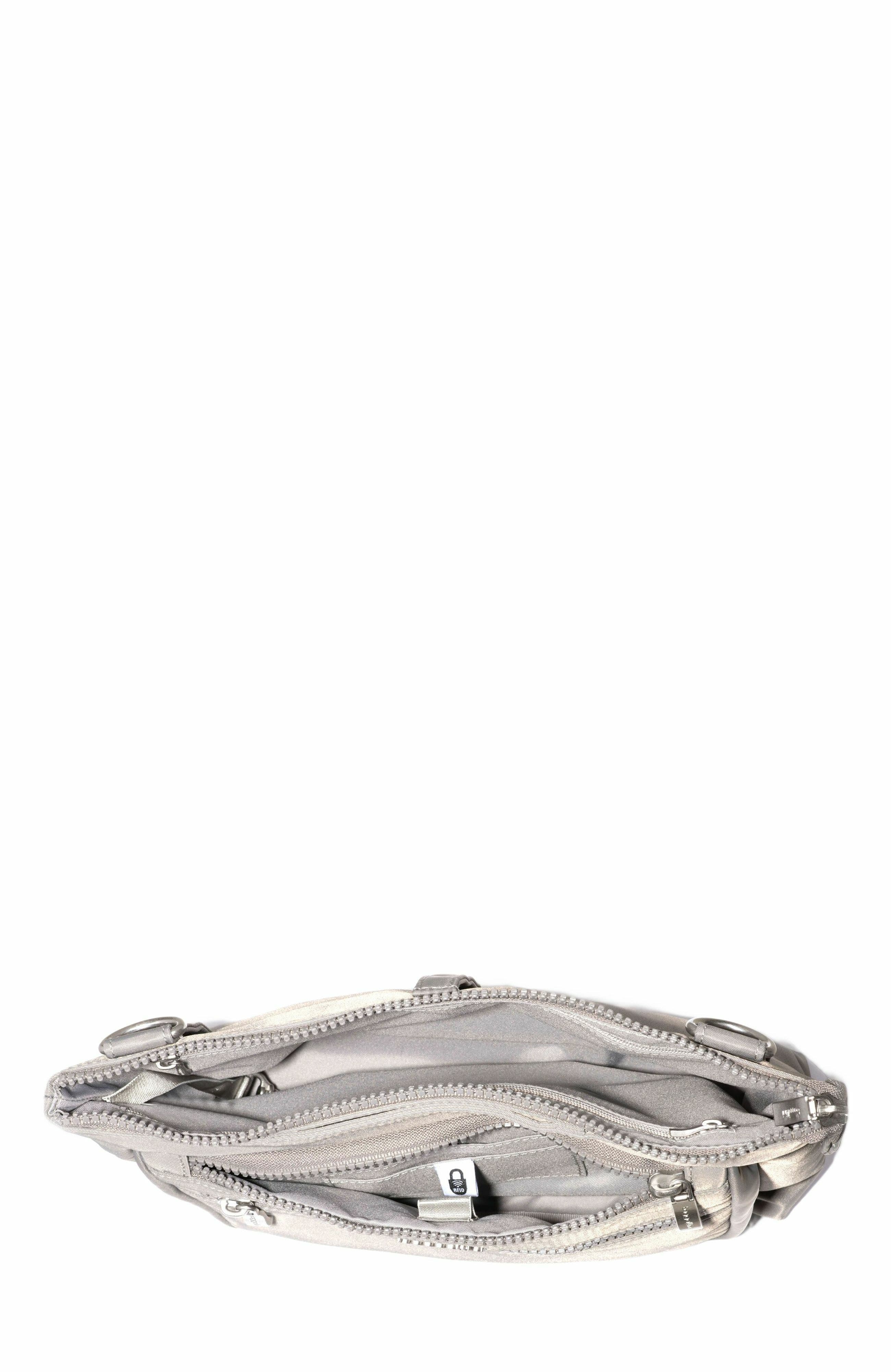 BAGGALLINI Pocket Belt Bag Convertible Crossbody Waist Pack, Alternate, color, Steel Grey Twill