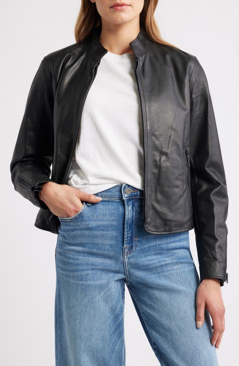 Cafe Racer Leather Jacket