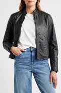 Schott NYC Cafe Racer Leather Jacket