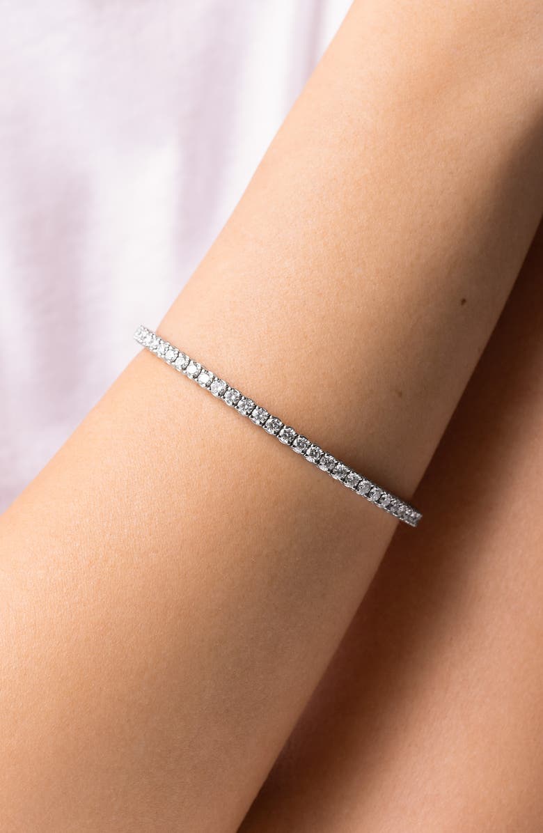 Bony Levy Audrey Stretchy Diamond Bangle, Alternate, color, 18K White Gold