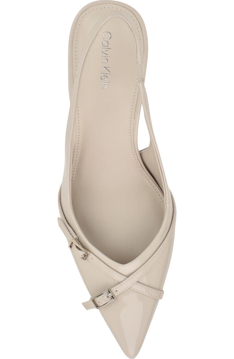 Calvin Klein Tulissa 2 Pointed Toe Slingback Pump, Alternate, color, Ivory