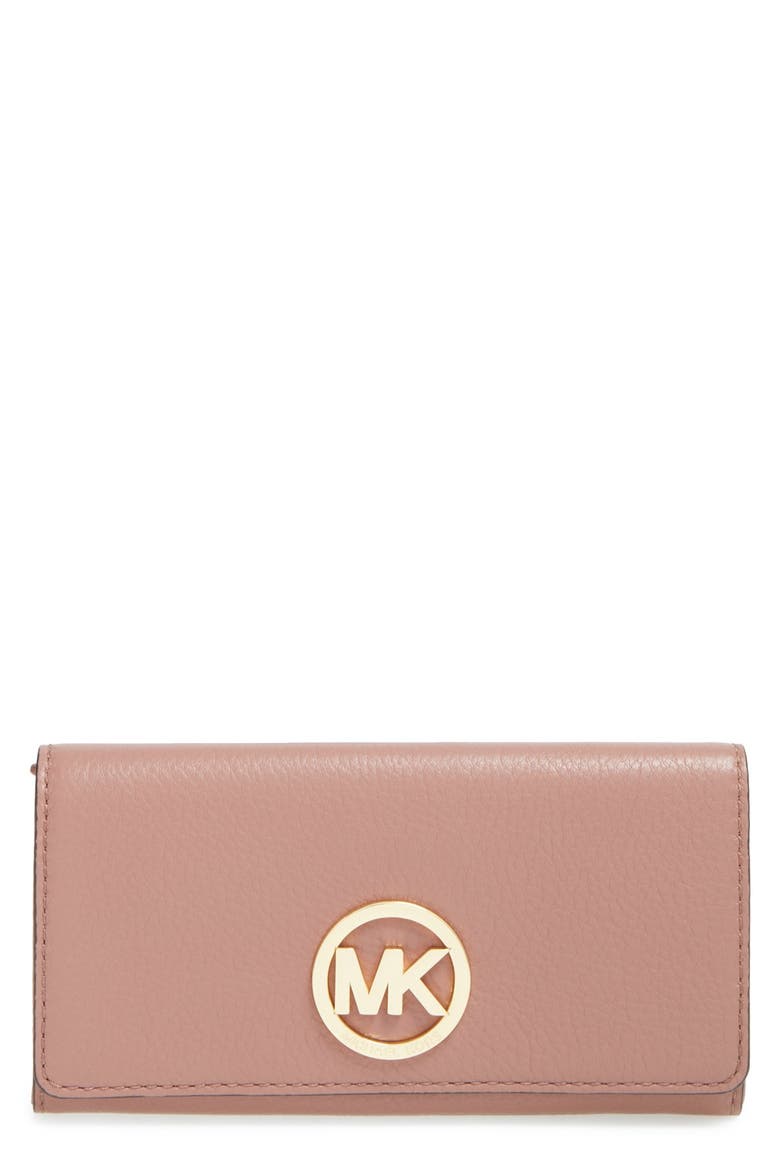 'Fulton' Carryall Wallet, Main, color, DUSTY ROSE