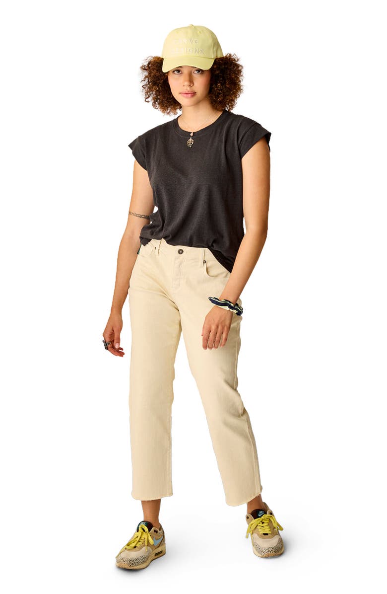 Carve Designs Austin Crop Jean, Alternate, color, Ecru