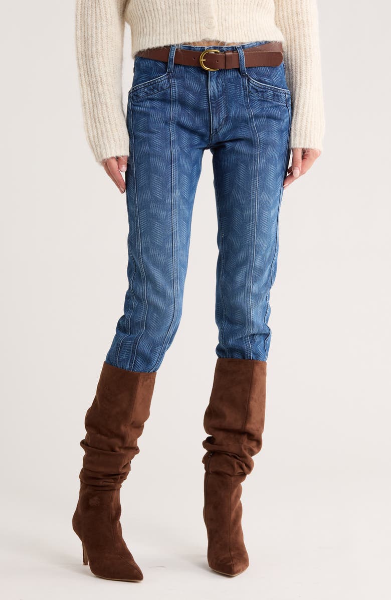 Isabel Marant Étoile Sulanoa High Waist Straight Leg Jeans, Main, color, 