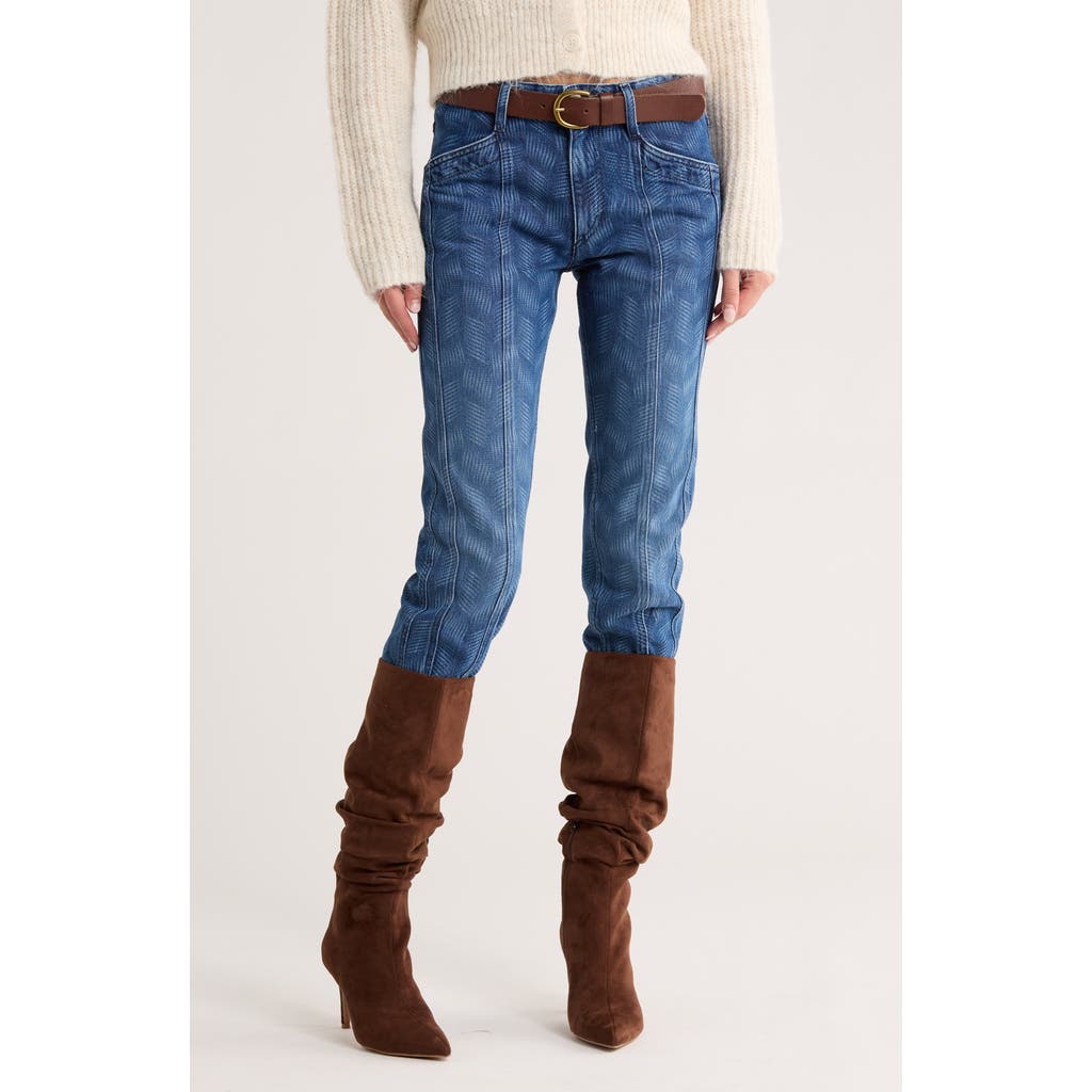 Isabel Marant Étoile Sulanoa High Waist Straight Leg Jeans In Blue