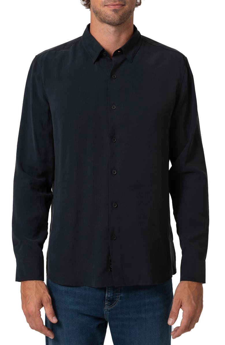Mavi Jeans Long Sleeve Button-Up Shirt, Main, color, Black