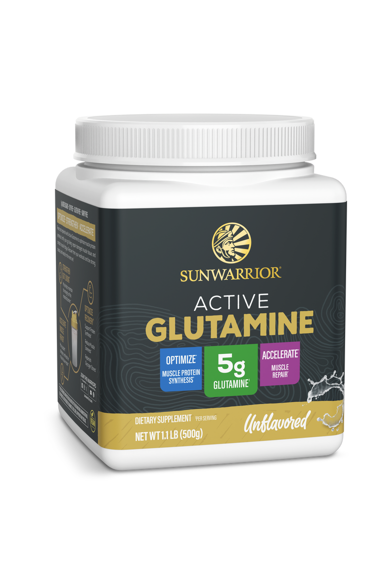 Active Glutamine Powder, Unflavored, 500g Tub, Main, color, No Color